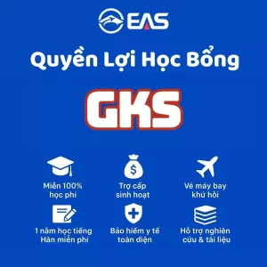Học Bổng Chính Phủ Hàn Quốc GKS 2026 – Điều Kiện, Hồ Sơ &#038; Tư Vấn EAS
